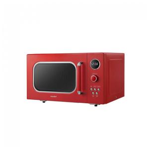 Micro ondas Retro de Bancada 25 Litros Multifuncional de Aço Inoxidável, 900W, 110v, COMFEE CM M093ARD, Vermelho