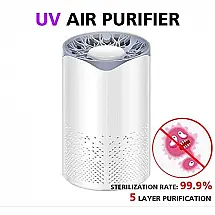 St. Mege Purificador de Ar, Filtro Hepa, Vírus, Bactérias, Branco 110V