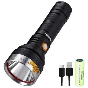 X28 Lanterna LED Portátil Recarregável, 3 Modos, IPX5 á Prova d, 10W, ALONEFIRE, Preto