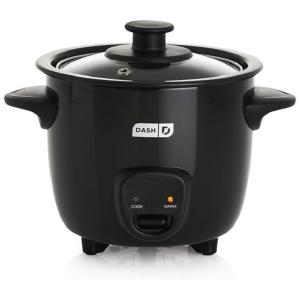Dash DRCM100 Mini Panela de Arroz Elétrica 480 mL, 200W, 110V, Preta