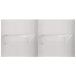 Kit de Prateleiras Aramada para Lavanderia, 2 UN, Rubbermaid, Branco