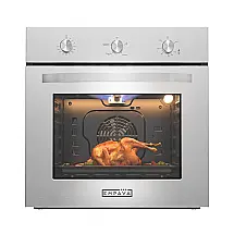Forno a Gás Embutir 61 cm Empava Inox Escovado 65L Convecção e Rotisserie 110V