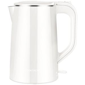 Chaleira Elétrica 1,7 L com Desligamento Automático, 110V 1500W, COOKTRON, Branca