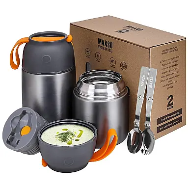 Kit com 2 Frasco Térmico