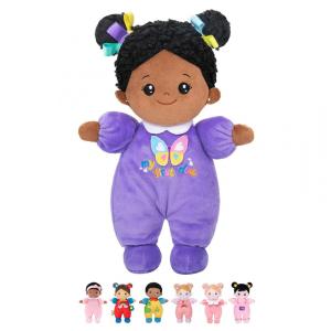 Boneca de Bebê de Pelúcia OUOZZZ para Meninas - Brinquedo Macio, Seguro e Ideal para Desenvolver a Autoconfiança