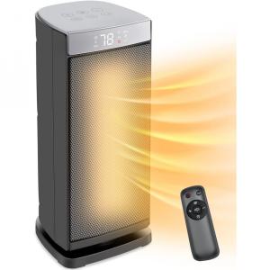 Space Heater, Aquecedor Elétrico a Óleo, portátil, com Controle Remoto, temporizador automático, 600W, 900W, 1500W, KOPBEAU NY1506 18SRA
