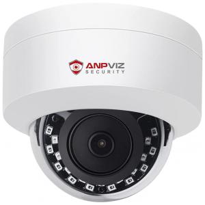 Câmera de Segurança Externa IP PoE 5MP com Microfone e Visão Noturna, Anpviz, Branca