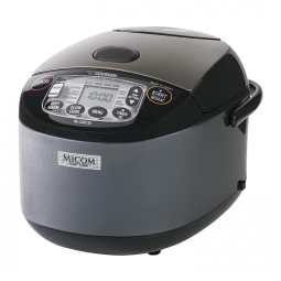 Panela de Arroz Elétrica até 10 xícaras não Cozidas com Painel de Controle, 110V 880W, Zojirushi NL GAC18, Preta