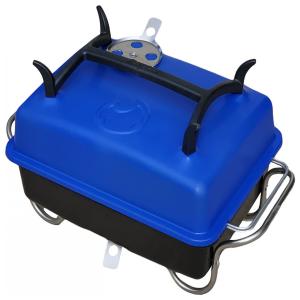 Churrasqueira a Carvão Portátil serve até 9 Pessoas, RAPTOR GRILLING, Azul