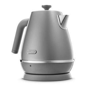 Chaleira Elétrica com Base Giratória e Capacidade de 1,2L, 1200W 110V, DeLonghi, Cinza