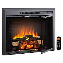 Lareira Elétrica Legend Flame 88x66cm 1500W Chamas LED Som Embutir 110V