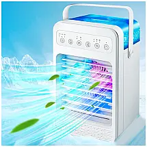 Climatizador Portátil 3 em 1 com 4 Velocidades e Temporizador, EUKZEKY, Branco