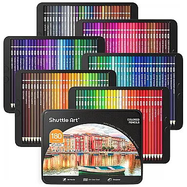 Conjunto de 180 lápis de