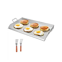 Chapa de Churrasqueira VEVOR Aço Inox 91x56cm Teppanyaki Flat Top Universal Camping Churrasco