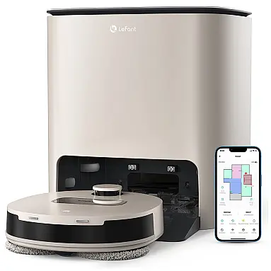 Robô Aspirador Lefant T1 Champagne