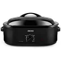 Panela Elétrica Multifuncional 18L, Aço Inoxidável com Controle de Temperatura, 110V 1450W, AROMA, Preto
