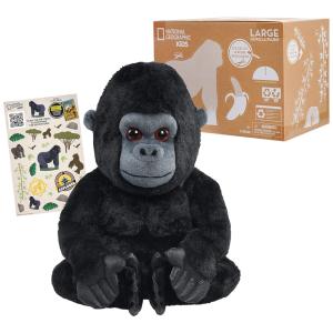 Pelúcia de Gorila Super Macia e Hiper Realista de 38 Centímetros, NATIONAL GEOGRAPHIC