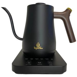 Chaleira Elétrica 1L em Aço Inoxidável com 5 Predefinições, Design à Prova de Vazamentos e Proteção Contra Fervura, Leyla s Tea, Preto Fosco