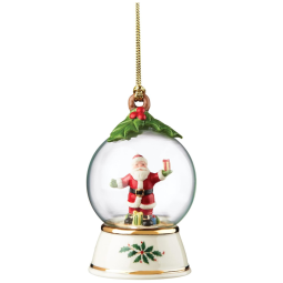 Enfeite Natal em Porcelana, Globo de Neve, Lenox 894990.