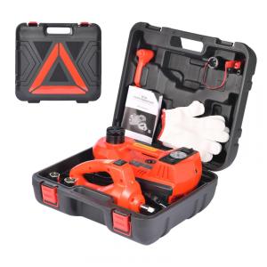 Macaco Elétrico Hidráulico de 5 Toneladas, Kit Portátil com Luz LED, Compatível com Carro, SUV, Caminhão, Alcance de Elevação 1570