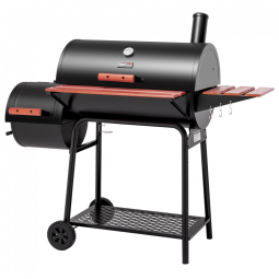 Churrasqueira a Carvão com Mesa Lateral para até 10 Pessoas, Royal Gourmet CC1830W , Preta