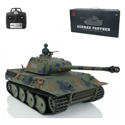 Tanque de Guerra TOUCAN RC HOBBY German Panther 3819 com Controle Remoto, Escala 116, Verde