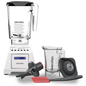 Liquidificador Profissional com 6 Ciclos Pré Programados, 10 Velocidades, Inclui Jarra Twister, 110V 1560W, Blendtec Total Classic, Branco