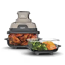 Fritadeira a Ar Ninja Crispi FN101ST Vidro 4-em-1 Cor Pedra 110V