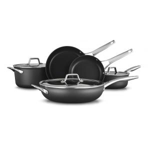 Conjunto de Panelas Antiaderentes e Utensílios, 8 Peças, CALPHALON 2029617, Preto