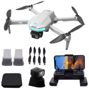 Drone GPS com Cardan 3 Eixos 4K EIS, 250g, 50min de Voo, RC FPV 5G, Voo Circular, Siga-me e Retorno Inteligente para Adultos, Fessiconys