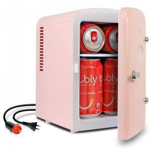 Mini Geladeira para Skincare Koolatron KRT04P Retrô 4 Litros, 110V, 12V, Rosa