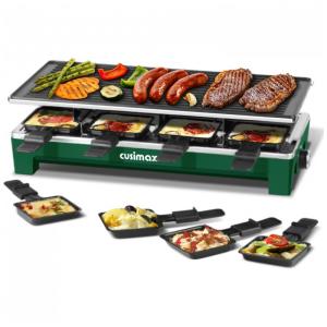 Churrasqueira Grill Elétrico Portátil 2 em 1 com Controle de Temperatura Ajustável, 110V 1500W, Cusimax, Verde
