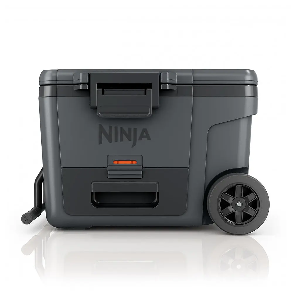 Caixa Térmica com Rodas Ninja FrostVault 42 L Cinza Gaveta Dry Zone Isolada