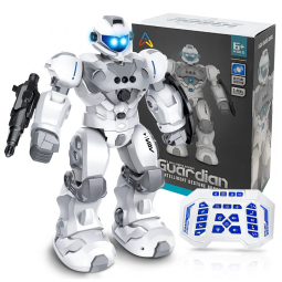 Brinquedo VAV para Meninos e Meninas de 6 a 10 Anos, Robô de Controle Remoto Recarregável, Robô RC Programável Inteligente com Sensor de