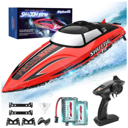 AlphaRev R208 Lancha de Controle Remoto p, Adultos Até 32 KM, H, Recarregável, Azul