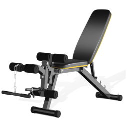 Banco Multiuso para Treino Corpo Inteiro em Casa, ZENOVA, Preto