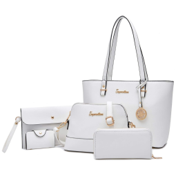 Bolsa de mão para mulheres carteira sacola bolsas de ombro com alça superior 5 peças conjunto de bolsa, SOPERWILLTON