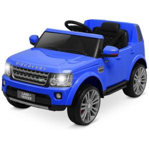 Kidzone Carro, Carrinho Elétrico 12VRecarregável com Controle Remoto, 2 Vel, Luzes, USB, AUX, FM, Azul