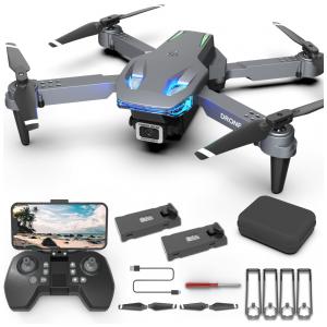 Drone Wipkviey T28 Mini com Câmera HD 1080P, Controle Remoto, Modo Headless, Flip 3D - Preto