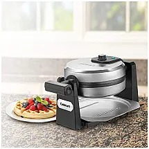 Máquina de Waffle, 6 Configurações, 1000W, 110v, CUISINART FWM 20SA, Prateado