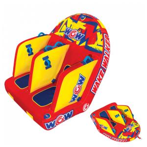 Boia Rebocável Aquática para 2 Pessoas, WOW Sports 23WTO4770, Vermelha