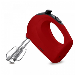 CHM 1550 Batedeira de Mão Elétrica com 5 Velocidades e Acessórios em Aço Inoxidável, 150W, 110v, COURANT, Vermelho
