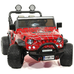 Caminhão Infantil Moderno Kids Trail Explorer 2 Lugares 24V com Controle Remoto para Pais - Vermelho