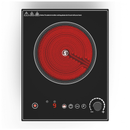 Cooktop Elétrico Portátil de Indução com 9 Níveis de Potência, Temporizador e Trava de Segurança para Crianças, 110V 1800W, Wesonorous