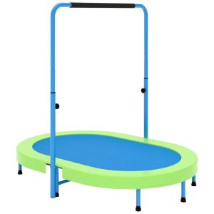 Blanketown Cama Elastica Infantil com Corrimão Ajustável para até 100 kg, Verde