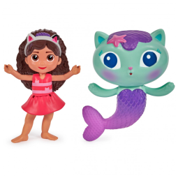 SwimWays Gabbys Dollhouse Floatin Figures, Acessórios de Piscina para Crianças, Brinquedos Aquáticos e Suprimentos de Festa para Crianças