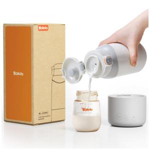 Aquecedor de Leite Portátil Pro para Viagens BOLOLO, Design Destacável com Aquecimento Rápido e Estável para Leite Materno e Água