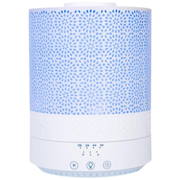 Umidificador Ultrassônico Portátil 2.5L com Aromaterapia e 7 Luzes LED, até 8H, 110v, BLUEHILLS, Branco