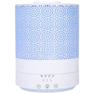 Umidificador Ultrassônico Portátil 2.5L com Aromaterapia e 7 Luzes LED, até 8H, 110v, BLUEHILLS, Branco