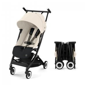 Carrinho de Bebê Ultracompacto com Suspensão Suave e Reclinação Ajustável com Uma Mão, Cybex Libelle, Branco